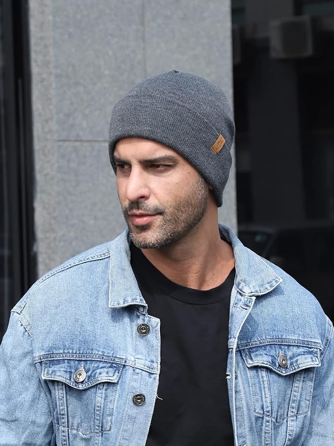 Rajputana 1 & 2 Packs Unisex Knit Winter Beanie Hats Cap Set for Men and Women RAJPUTANA