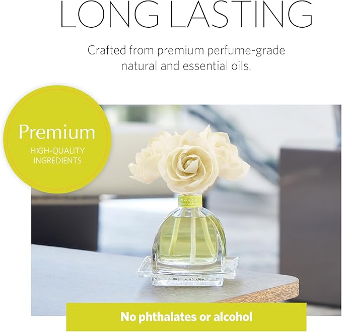 AGRARIA AirEssence Flower and Reed Diffuser Set, Handmade Sola Flower Botanical Home Fragrance Set, Scented Oil Reed Diffuser Gift for All Occasions AgrariaHome