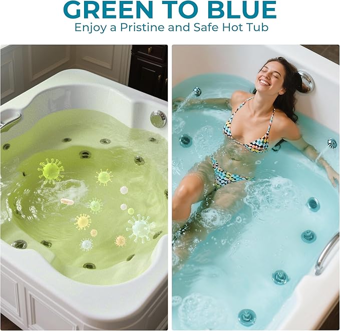 1 Inch Bromine Tablets | Brominating Chemical Sanitizer for Spas, Hot Tubs or Indoor Pools - Low Odor, Less Irritation, Pre-Stabilized, Long-Lasting, Chlorine Alternative - 8 lbs Kick Boosters