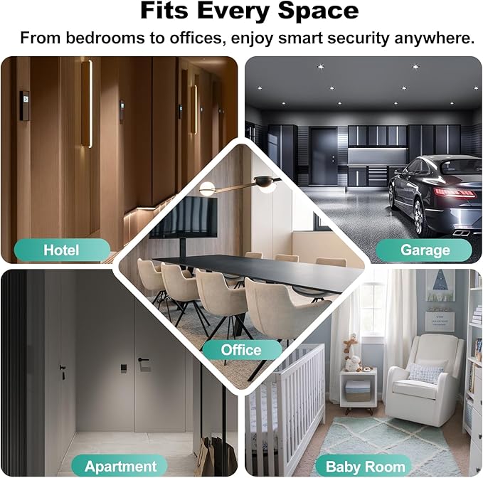 Fingerprint Door Lock, Smart Door Knob, Keyless Entry Door Lock with App Control, Thumbprint Door Knob with Backup Key, Suitable for Home, Bedroom, Apartments, Garage, Office - Sliver UMIKSMARTLOCK