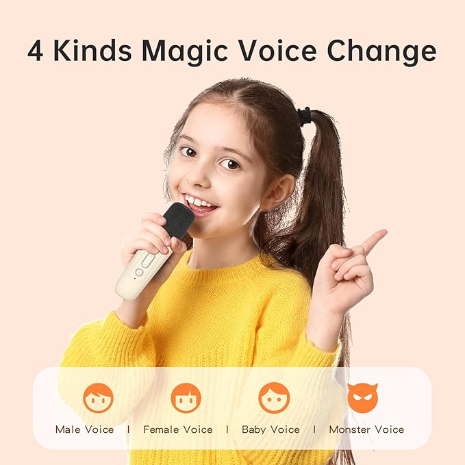 Karaoke Machine for Kids Adults，Wireless Microphones with Portable Bluetooth Speaker,with Led Lights with 5 Sound Mode, Halloween Toys for Girls Boys Ages 3-12+ Years Old DRSYXCSAboutUsIntroduction