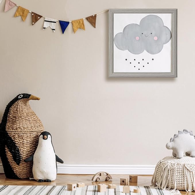 KTKDE 8x10 Picture Frame Set of 3,Grey Wooded Shatter Resistant Glass, Vertical & Horizontal Wall Hanging for Wall or Tapletop Display,Studio Gallery Photo Frame for Photos, Posters & Art Prints KTKDE