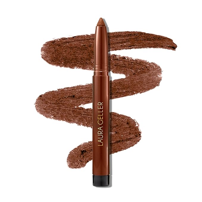 LAURA GELLER NEW YORK Kajal Longwear Kohl Eyeliner Pencil with Caffeine, Smooth & Blendable Makeup, Antique Bronze