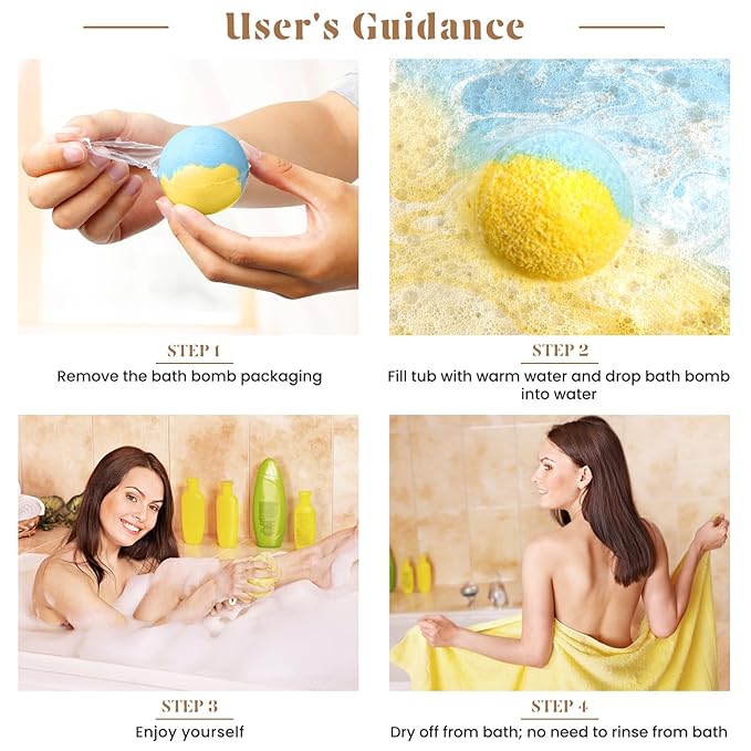 Bath Bombs Set, 20 pcs Natural Shea Butter & Safe Oil Bath Bomb for Skin Moisturizing, Handmade Bubble Bath & Fizzy, Ideal Presents for Women ZenBombs