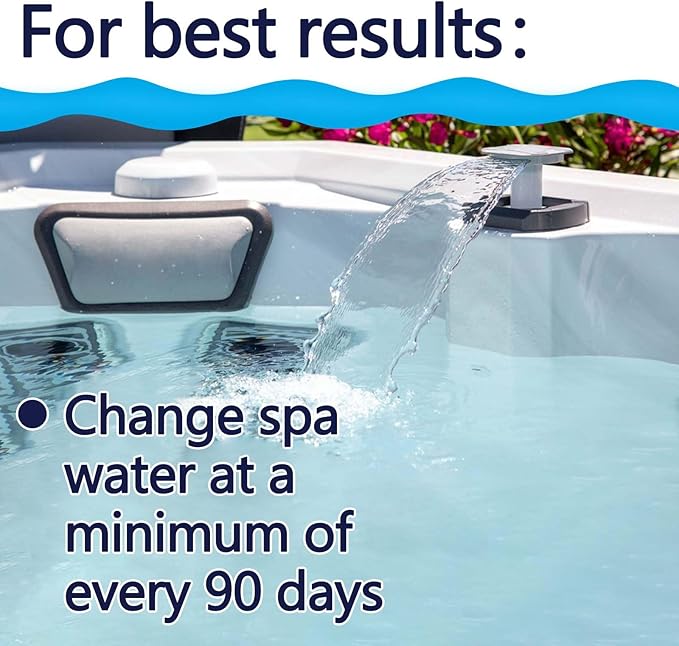 5LB Bromine Tablets for Hot Tubs & Spas –1 inch Fast Dissolving, Low Odor, Long-Lasting Sanitizer Kick Boosters