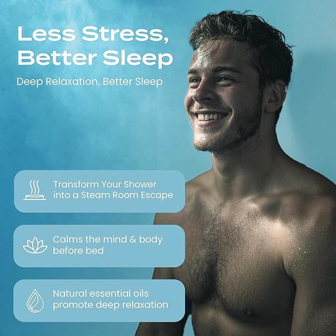 Body Restore Shower Steamers Aromatherapy 30 Pack - Christmas Stocking Stuffers for Men, Birthday Gifts for Women, White Elephant, Relaxation, Self Care - Collector’s Box BodyRestore