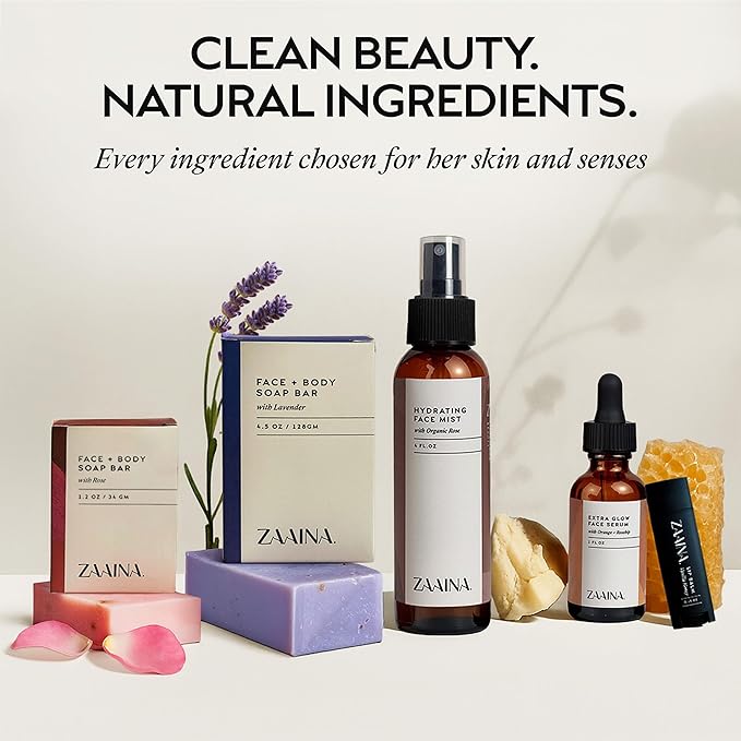 ZAAINA Spa Gifts for Women - Relaxation Spa Kit, Holiday Spa Gift Basket, Pampering At Home Natural Bath & Body Self Care Spa Package, Christmas Gifts for Mom Wife, Birthday Gifts for Women ZAAINA