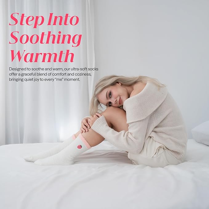 CoolMate GLOBAL Fuzzy Socks for Women Christmas Gift Box, Cozy, Soft, Stocking Stuffers, Comfy Cloud-Like Socks for Spa,Home CoolmateGlobal