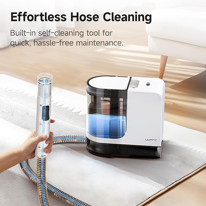 uwant Portable Carpet Cleaner 18Kpa Powerful Suction Upholstery Cleaner Machine for Pet, Spot Cleaner with Specialty Tools for Car, Couch, Rug, Sofa, Furniture (Small 18Kpa Suction) UWANT