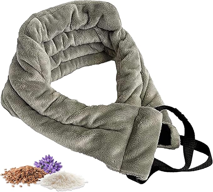 Microwavable Heating Pads For Neck Pain Relief, Back Pain, Shoulder Pain Relief - Microwave Heating Pad For Cramps And Muscle Relief, Hands- Free Heat Pack For Tense Muscle - 1 Pack - Lavender Scented HPSolutions