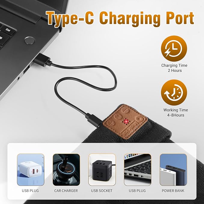 LED Beanie Hat with Bluetooth-Tech Gifts for Men and Women, Wireless Hat Beanie Cap Headlamp Music hat Atapeas