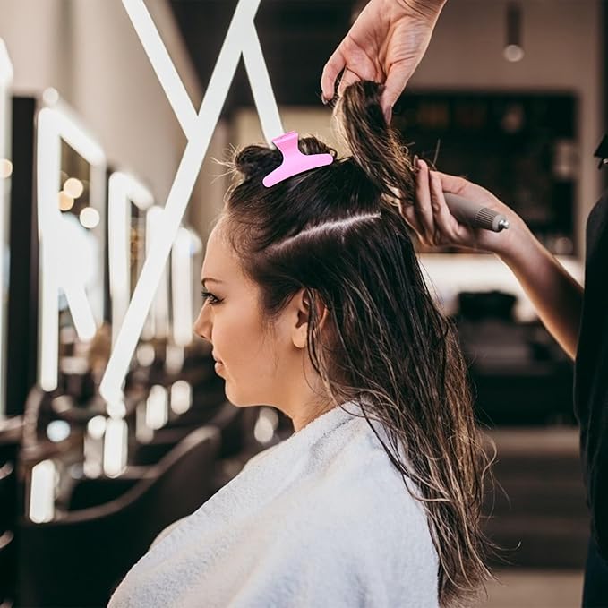 Ondder Butterfly Hair Claw Clips for Styling & Sectioning - Pro Hair Clamp Clips for Makeup, Cutting & Coloring - Hair Accessories for Women & Girls Ondder