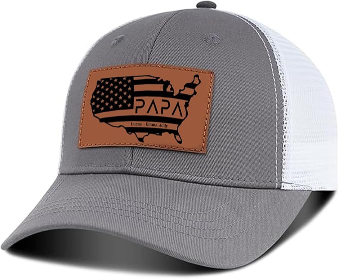 GABITA Personalized Dad Hat 2025, Custom Grandpa Hat for Men, fist Pump dad hat for Grandfather Gabita