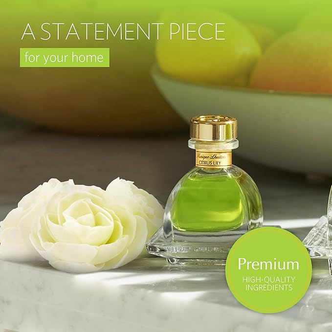 AGRARIA PetiteEssence Flower and Reed Diffuser Set, Handcrafted Sola Flower Botanical Home Fragrance, Scented Oil Diffuser Gift Set for All Occasions AgrariaHome