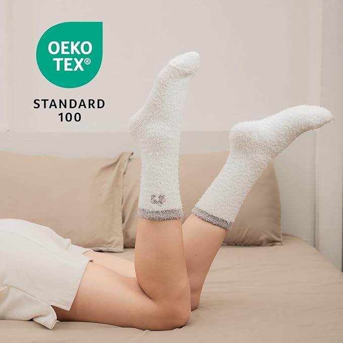 CoolMate GLOBAL Fuzzy Socks for Women Christmas Gift Box, Cozy, Soft, Stocking Stuffers, Comfy Cloud-Like Socks for Spa,Home CoolmateGlobal
