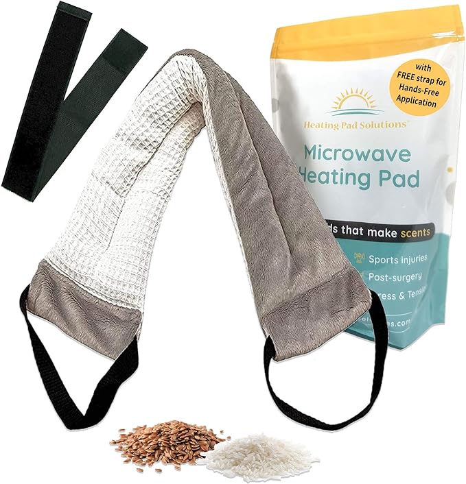 Versatile Microwavable Heating Pads for Neck Pain Relief, Back Pain, and Shoulder Pain Relief - Microwave Heating Pad for Cramps and Muscle Relief, Hot and Cold Reusable Pad - 1 Pack HPSolutions