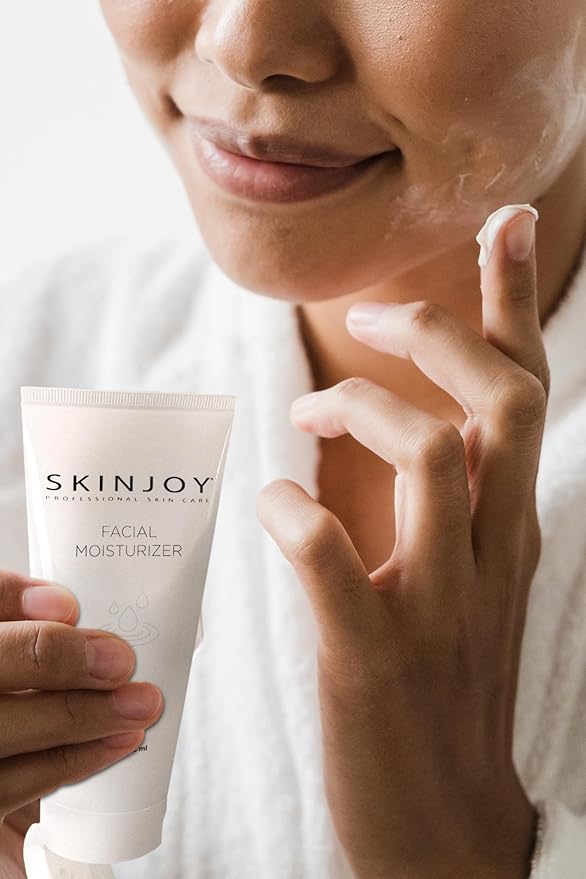 Skinjoy Face Moisturizer for Dry Skin, w/Hyaluronic Acid, Collagen, Aloe, Facial Skin Care Products, Skin Care, Body Wash, Face Wash - 183 ml / 6.2oz