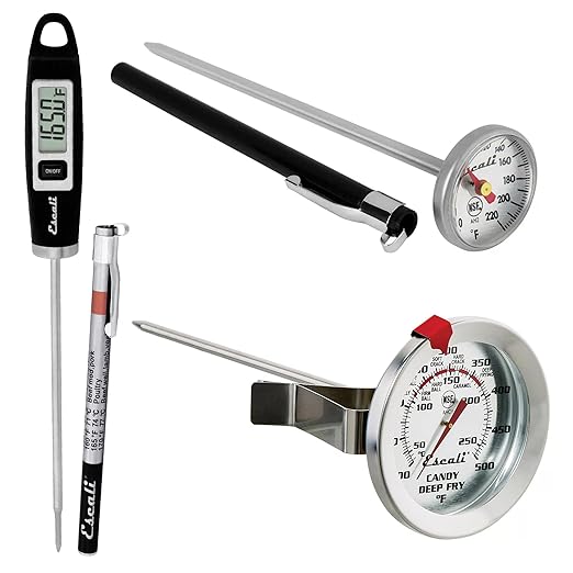 Escali Home Thermometer Set, Includes Gourmet Digital, Candy, and Instant-Read Meat Thermometers Escali