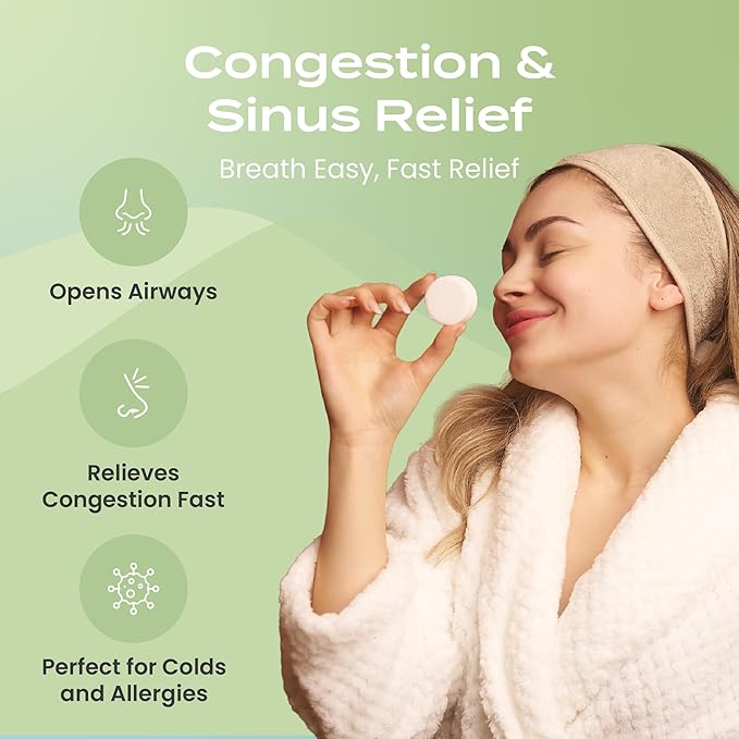 Body Restore Shower Steamers Aromatherapy 15 Pack - Christmas Stocking Stuffers, Birthday Gifts for Women, White Elephant, Relaxation, Self Care for Men - Tea Tree BodyRestore