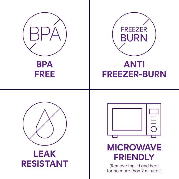 Twist-Release Freezer Containers,24 Pack Flexible When Frozen | Anti-Break, BPA-Free, Stackable | Made in Korea thxSoyoon