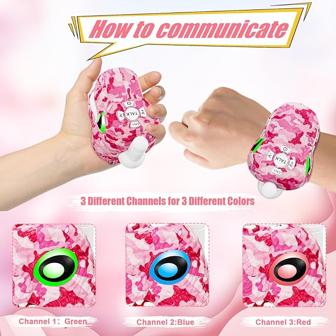 Dinosaur Walkie Talkies for Kids 2 Pack Camping Gear T-Rex Outdoor Toys for Girls Age 3-12 Year Old 3 Channel Long Range Birthday Gifts Christmas Stocking Stuffers MLDKA