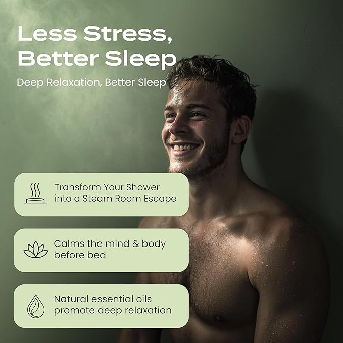 Body Restore Shower Steamers Aromatherapy 15 Pack - Christmas Stocking Stuffers, Birthday Gifts for Women, White Elephant, Relaxation, Self Care for Men - Tea Tree BodyRestore