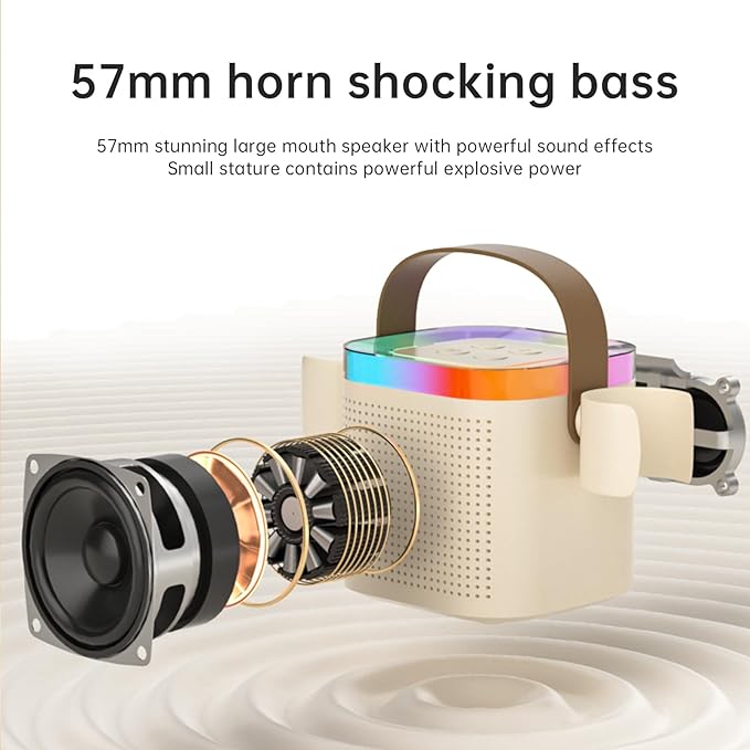 Karaoke Machine for Kids Adults，Wireless Microphones with Portable Bluetooth Speaker,with Led Lights with 5 Sound Mode, Halloween Toys for Girls Boys Ages 3-12+ Years Old DRSYXCSAboutUsIntroduction