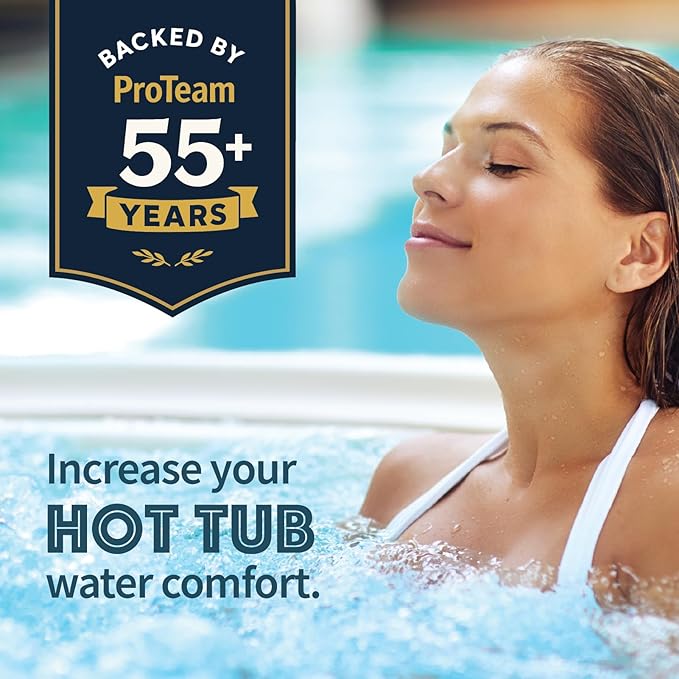 ProTeam Spa Di-Chlor - Hot Tub Chlorine for Hot Tubs and Spa Sanitizer for Hot Tub with SplashWiz Hot Tub Chemicals Care Guide - Made in USA (2 lb) SplashWiz%E2%84%A2