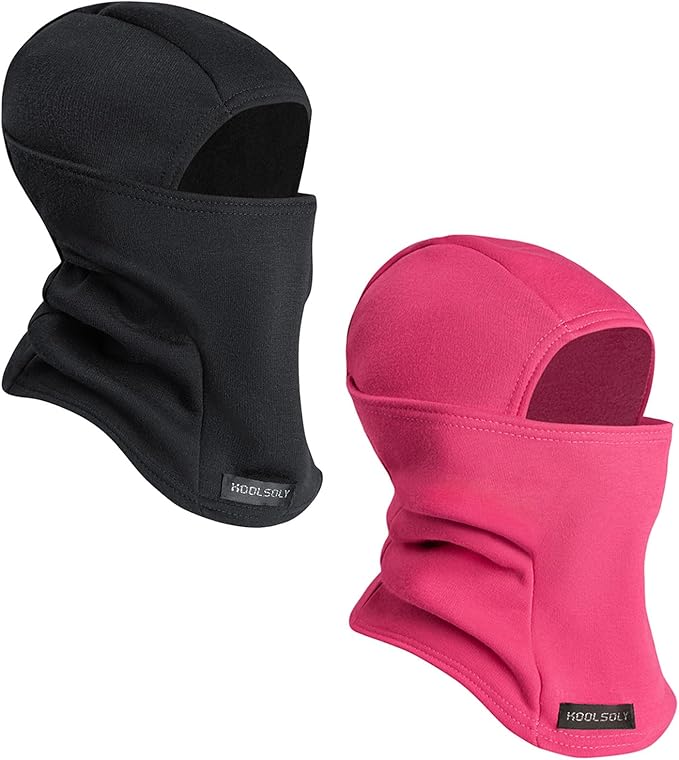 Kids Balaclava Face Mask, Winter Hat Face Warmer for Cold Weather Ski Mask for Boys Girls KOOLSOLY