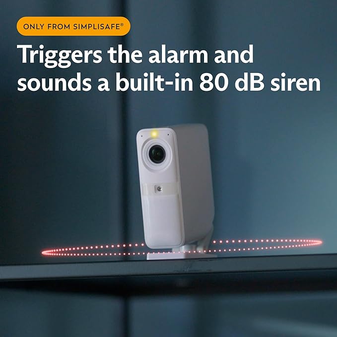 SimpliSafe 11 Piece Wireless Home Security System Gen 3 with Wireless Indoor HD Camera - Optional 24/7 Professional Monitoring - No Contract - Compatible with Alexa and Google Assistant,White SimpliSafe%C2%AE