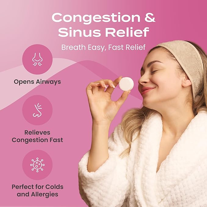 Body Restore Shower Steamers Aromatherapy 15 Pack - Christmas Stocking Stuffers for Men, Birthday Gifts for Women, White Elephant, Relaxation, Self Care - Rose BodyRestore