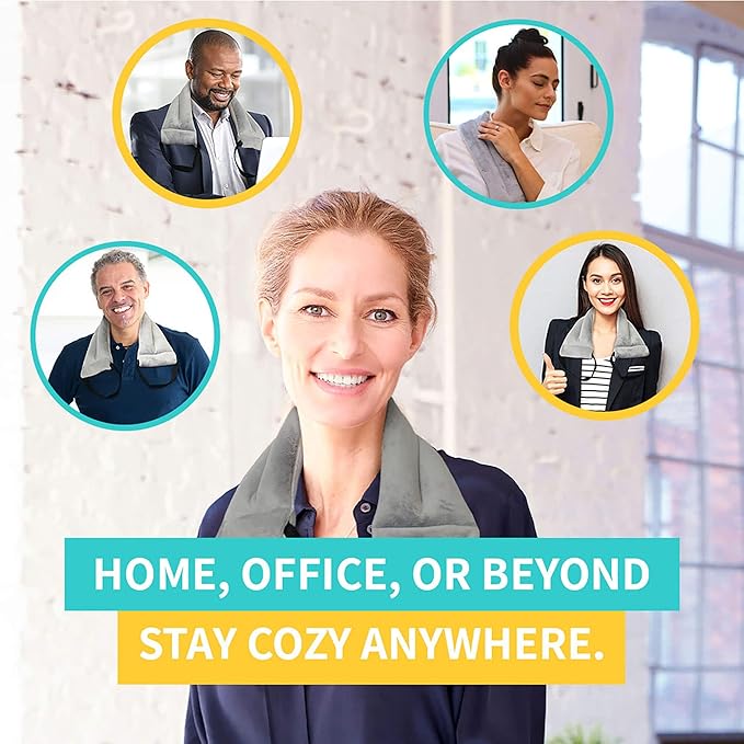 Versatile Microwavable Heating Pads for Neck Pain Relief, Back Pain, and Shoulder Pain Relief - Microwave Heating Pad for Cramps and Muscle Relief, Hot and Cold Reusable Pad - 1 Pack HPSolutions