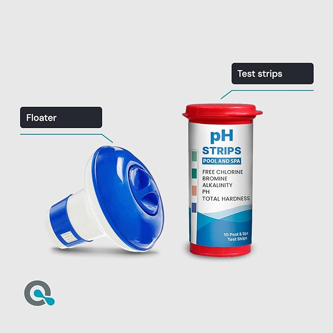 Inflatable Hot Tub Chemical Kit with Bromine Tablets - Inflatable Spa Starter Kit - Convenient Hot Tub Starter Kit & pH Control Kit - AquaDoc Inflatable Spa Chemicals AquaDocSpaHotTubSupplies