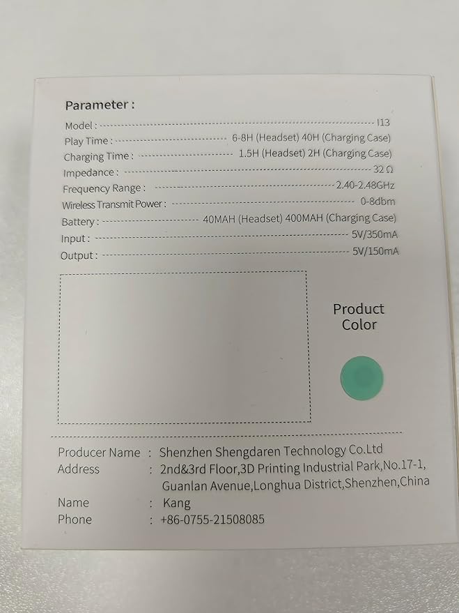 Wireless Earbuds, Bluetooth Headphones 5.3 New 40H Ear Buds Bass Stereo Earphones Noise Cancelling Earbud with 4 ENC Mic in-Ear Bluetooth Earbud USB-C LED Display IP7 Waterproof Sport for Android iOS Ordtop