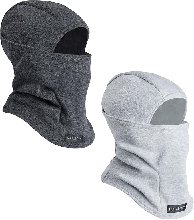 Kids Balaclava Face Mask, Winter Hat Face Warmer for Cold Weather Ski Mask for Boys Girls KOOLSOLY