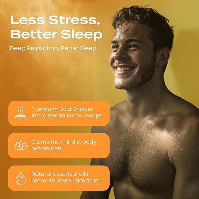 Body Restore Shower Steamers Aromatherapy 15 Pack - Christmas Stocking Stuffers for Men, Birthday Gifts for Women, White Elephant, Relaxation, Self Care - Citrus BodyRestore