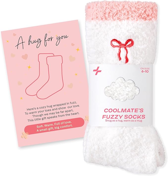 CoolMate GLOBAL Fuzzy Socks for Women Christmas Gift Box, Cozy, Soft, Stocking Stuffers, Comfy Cloud-Like Socks for Spa,Home CoolmateGlobal