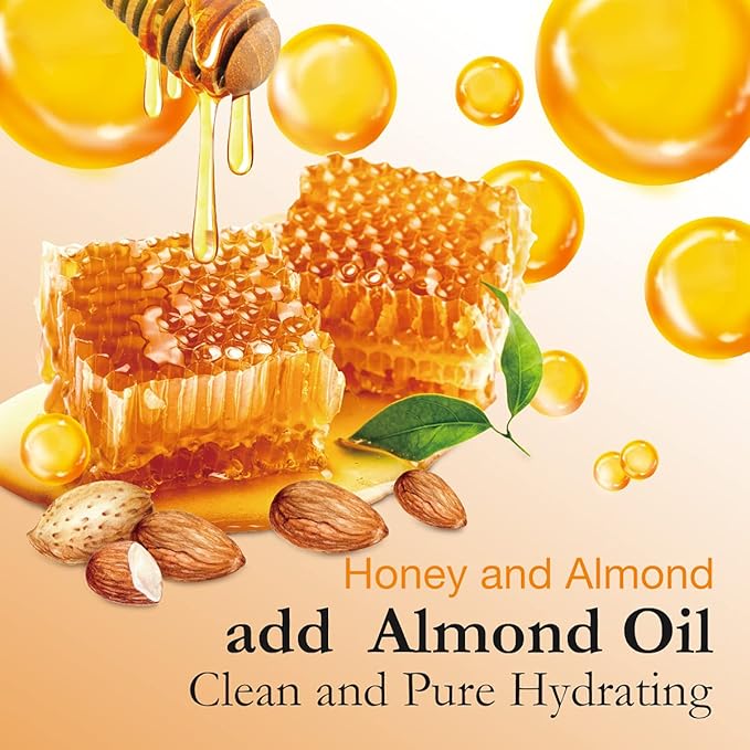 Christmas Gifts for Women Bath & Body Gift Set, Luxury Home Spa Bath Gift Basket, Honey Almond Scented Bath Set, Pamper Gifts Birthday gifts & Teens, Spa Kit Gift, Home Spa Gifts for Men Dad SaintRoy