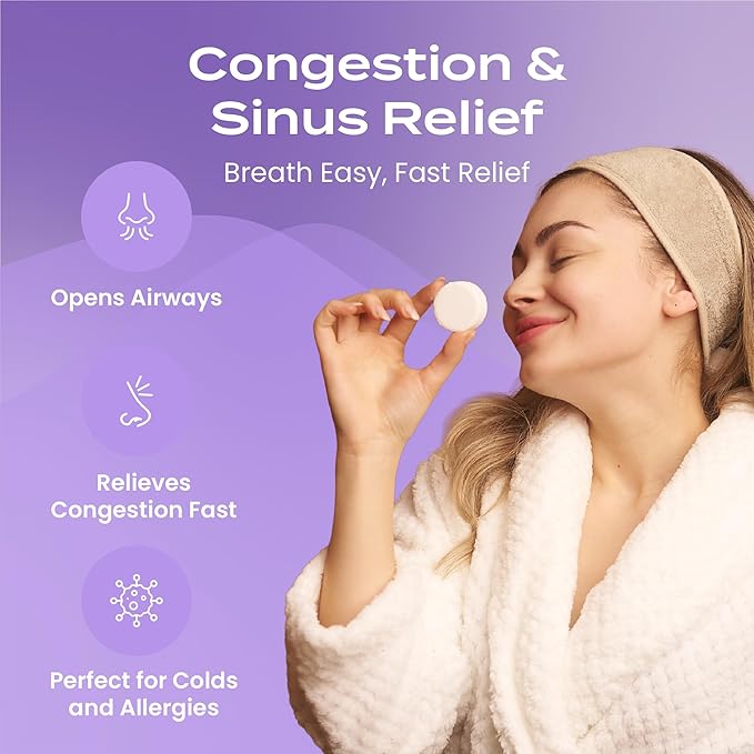 Body Restore Shower Steamers Aromatherapy 15 Pack - Christmas Stocking Stuffers, Birthday Gifts for Women, White Elephant, Relaxation, Self Care for Men - Lavender BodyRestore