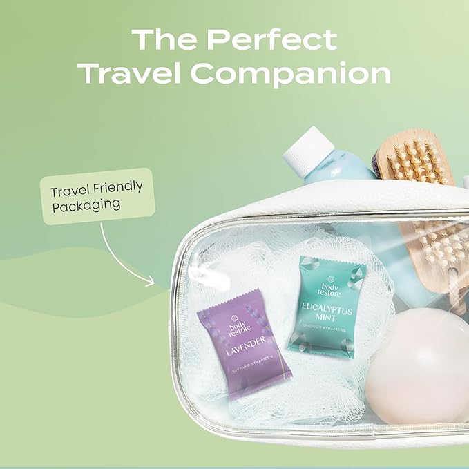 Body Restore Shower Steamers Aromatherapy 15 Pack - Christmas Stocking Stuffers, Birthday Gifts for Women, White Elephant, Relaxation, Self Care for Men - Tea Tree BodyRestore