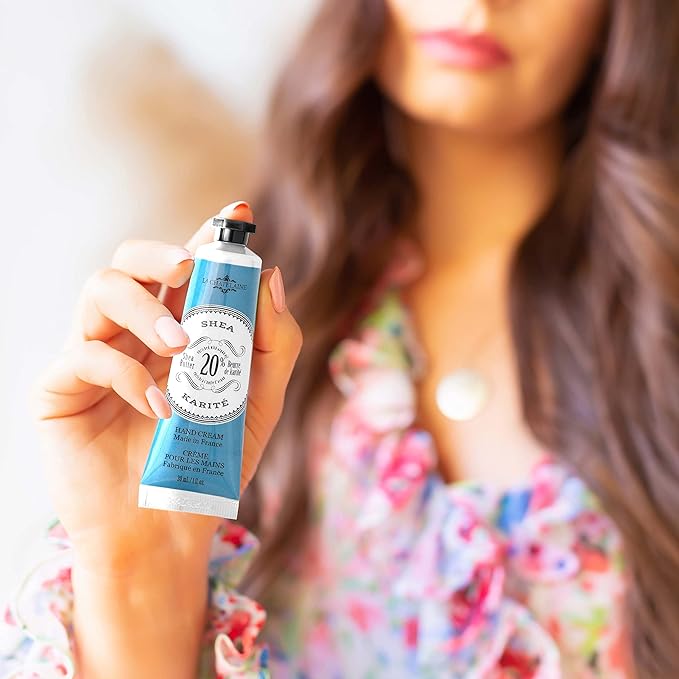 La Chatelaine 20% Shea Butter Hand Cream Travel Size Tin, Gift Set for Women, Nourishing Hand-Care Set for Holiday (Coconut Milk, Shea, Lychee Cranberry) LaChatelaine