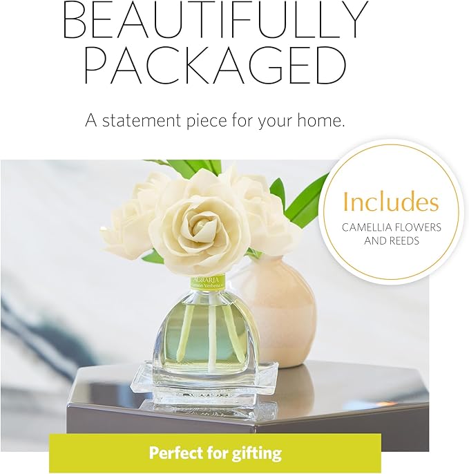 AGRARIA AirEssence Flower and Reed Diffuser Set, Handmade Sola Flower Botanical Home Fragrance Set, Scented Oil Reed Diffuser Gift for All Occasions AgrariaHome