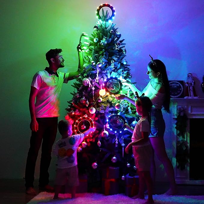 TOSY Flying Ring - 36 RGB Multicolor LEDs, Super Bright, Lost Mode, Auto Light Up, Christmas Stocking Stuffers Gift for Kid/Teen/Boy/Girl, Safe, Waterproof, Pool/Beach/Camping Toy TOSY