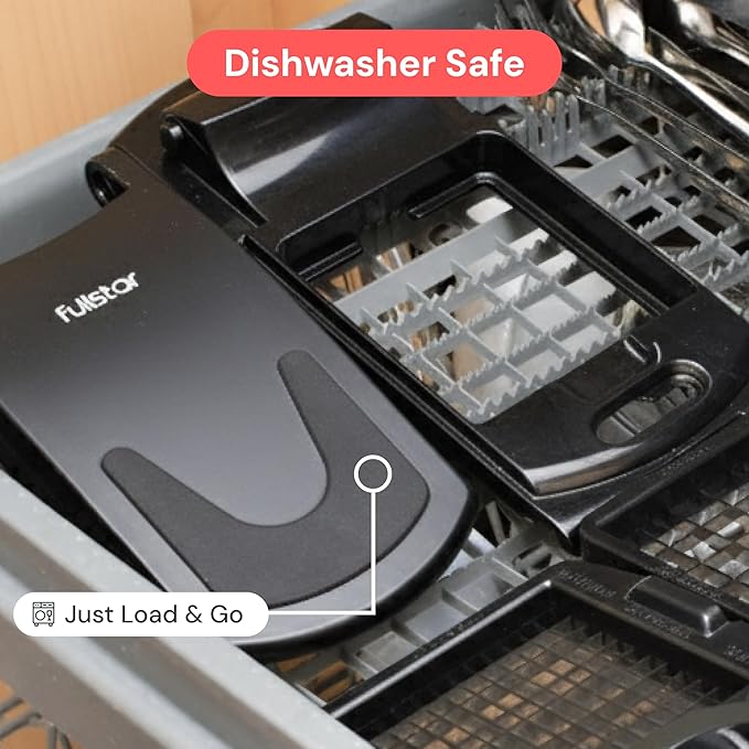 Fullstar The Original Pro Chopper - Vegetable Chopper and Spiralizer, Food Chopper with Container, Fruit Slicer, Kitchen Gadgets & Accessories, Home Essentials (2 in 1, Black) fullstar