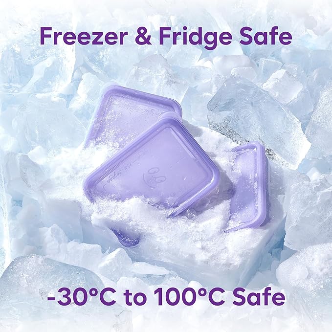 Twist-Release Freezer Containers,24 Pack Flexible When Frozen | Anti-Break, BPA-Free, Stackable | Made in Korea thxSoyoon