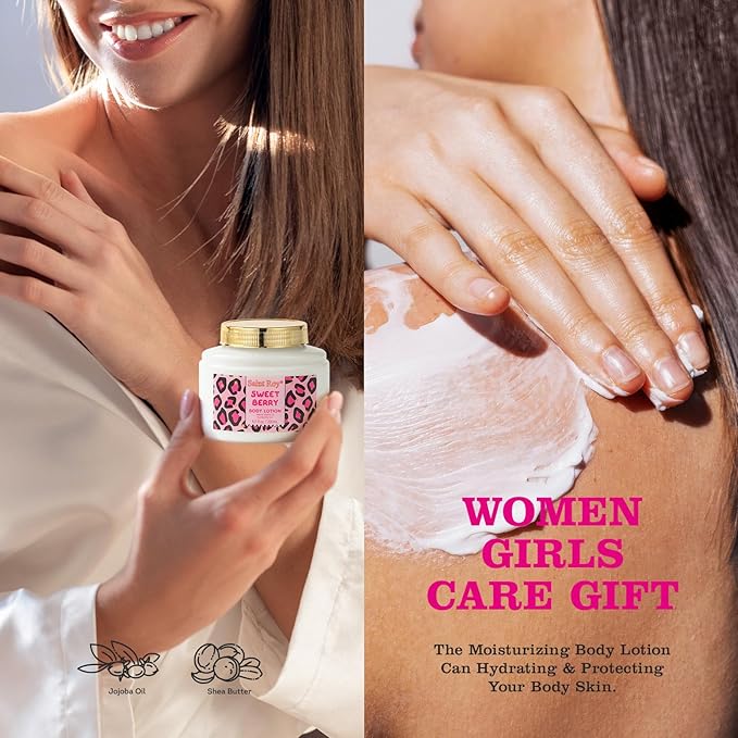 bath body Gifts for Her Home Bath Spa Gift Basket for Women Sweet Berry Bath Sets for Teens Gift Aromatherapy Home Spa Kit with Body Oil & More women's spa gift sets Best Gifts Mothers day SaintRoy