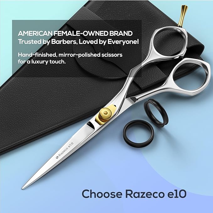 Suvorna Hair Cutting Scissors for Professionals, Barbers - Hair Shears for Cutting, Trimming, Grooming, Precision - Extremely Sharp Razor Edge - Made With 6.5" Japanese Stainless Steel for Men, Women. Suvorna-beautifuleveryday