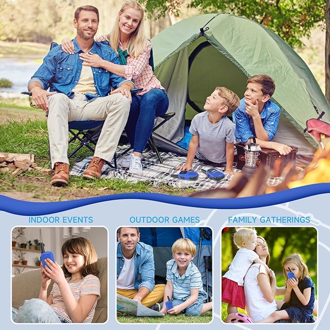 Toys for Ages 5-7 Boys Girls, Walkie Talkies for Kids 1000FT Range 2 Channels 2 Way Radio Toy Christmas Birthday Gifts for Girls Boys Ages 3 4 5 6 7 8 9 Camping Hiking Outdoor Games Holiky