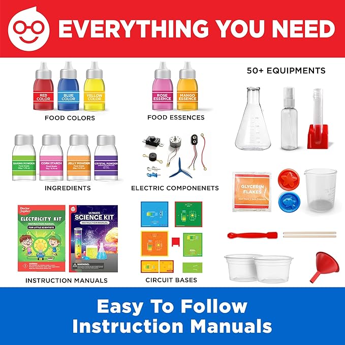 Doctor Jupiter Ultimate Science Gift Set of Science Kit, Electricity Kit for Kids Age 8-12 | Birthday Gifts for Boys & Girls of 8,9,10,11,12,13,14 Year Olds | STEM Learning & Education Toys DoctorJupiter