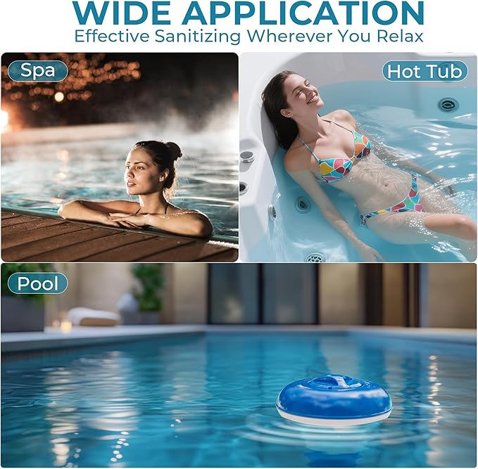 1 Inch Bromine Tablets | Brominating Chemical Sanitizer for Spas, Hot Tubs or Indoor Pools - Low Odor, Less Irritation, Pre-Stabilized, Long-Lasting, Chlorine Alternative - 3.5 lbs Kick Boosters